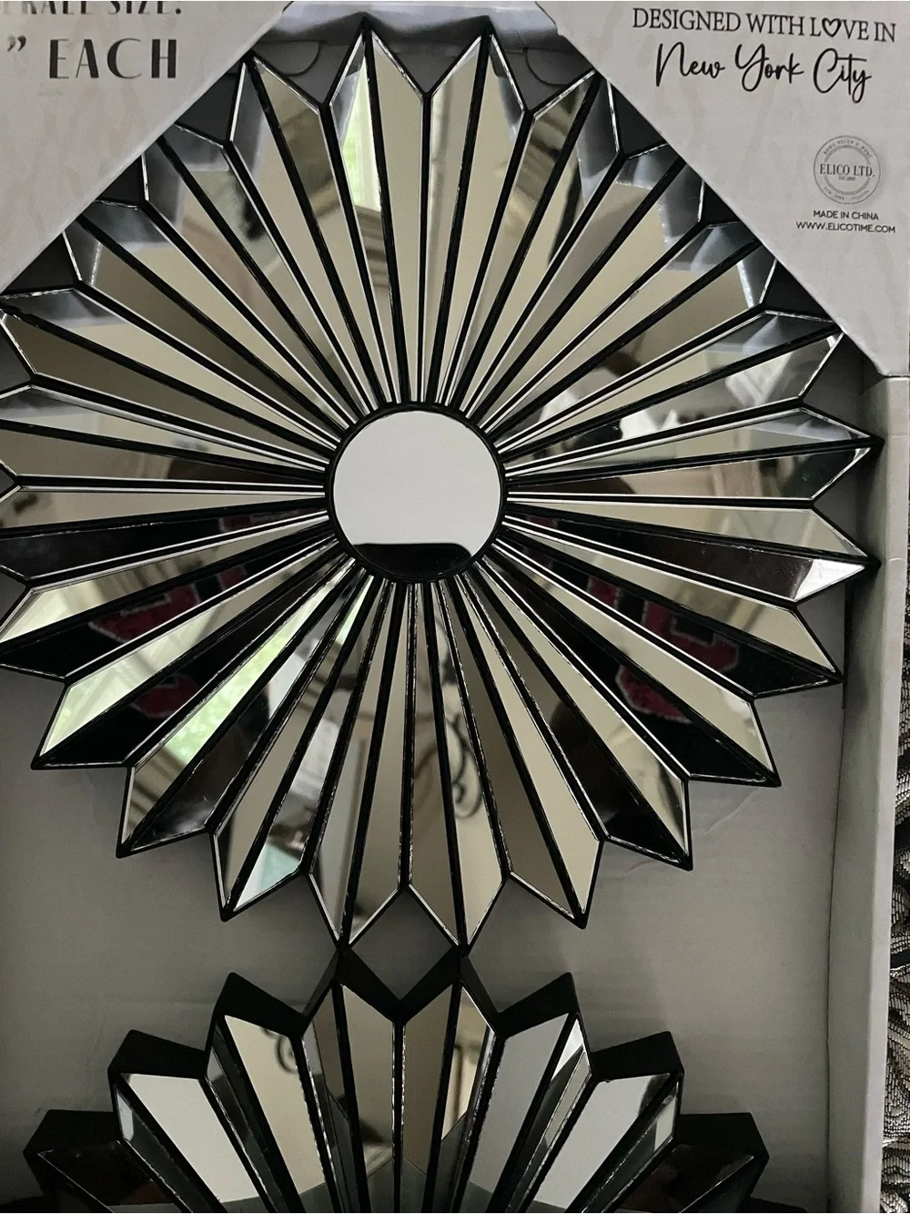 Radiant Sunburst Mirror - Silver Mirror Accent